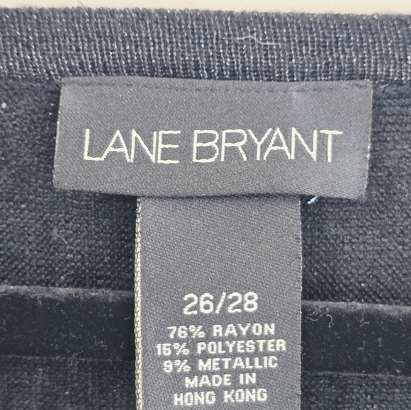 Lane Bryant Plus Size Dolman Sleeve Black Loose Fit Women's Sweater - Picture 5 of 5